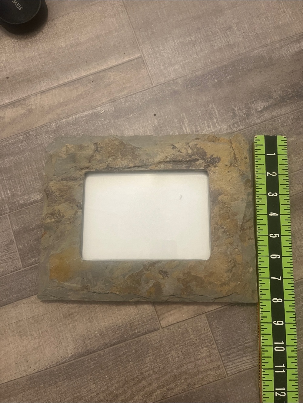 Rustic Slate-Look Picture Frame in Brown - Picture 3 of 14